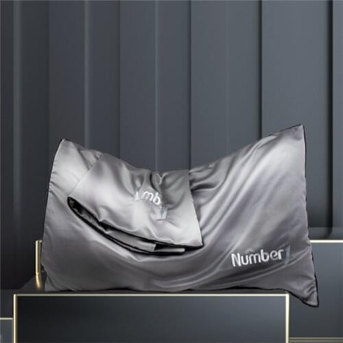 Cool Feeling Washed Cotton Silk Pillowcase Silky Soft Silky Cooling Pillow Cover Summer Ice Silk Embroidery Pillowcase 48x74cm