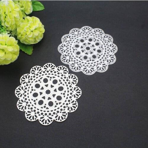 Lace Flower Disk Metal Cutting Dies for DIY Scrapbooking Embossing Wedding Paper Cards Making Crafts Supplies 2019 New Dies