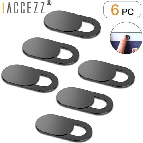 !ACCEZZ 6Pcs Macro Lens For Phone Portable Camera Cover Shutter Magnet Slider For Web Laptop PC Plastic Cover Lens On The Phone