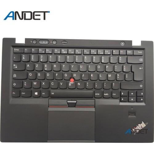 New Original For Lenovo ThinkPad X1 Carbon 1st Gen 34XX Keyboard Palmrest Cover Touchpad FRA SWE DEN 00HT064 00HT011 00HT009