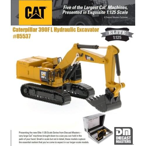New Caterpillar 1:125 Scale CAT 390F L Hydraulic Excavator-Elite Series by DM Diecast Master for Collection gift 85537