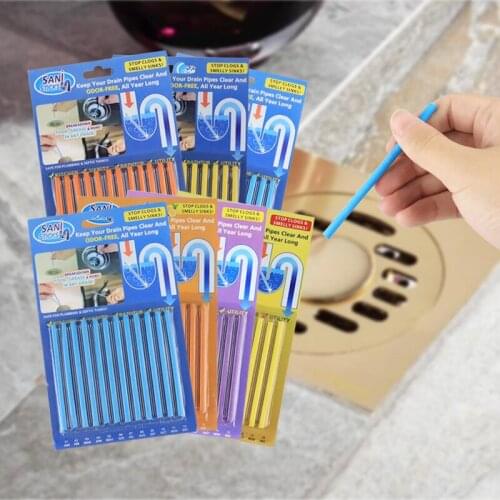 Pipe Decontamination Stick Bathtub Supplies Sewer Cleaning Stick Household Kitchen Toilet Floor Drain Decontamination Magi Stick