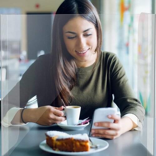 10PCS Portable Acrylic Sheets for Student Desk Transparent Plastic Shield Dividers for School or Countertop Office Partitions