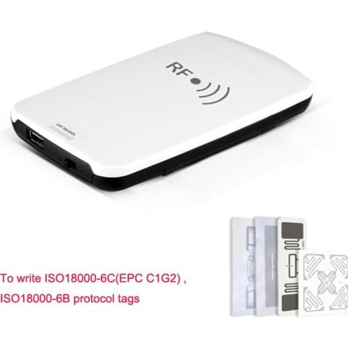 Usb rfid uhf desktop reader writer with English SDK demo software and free sample testing cards