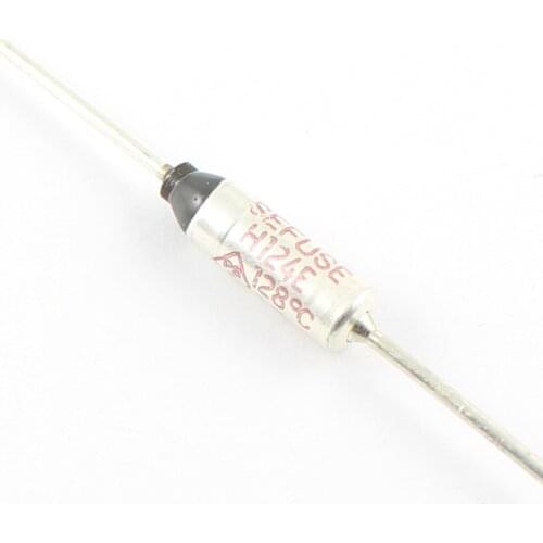 10pcs Microtemp Axial Thermal Fuse Cutoff 128 Degree 250V 10A SFH124E