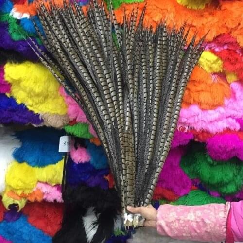 100PCS/lot Natural Pheasant Feather 50-55cm Venery Pheasant Tail feathers For canival/party/stage/coplay decoration diy crafts