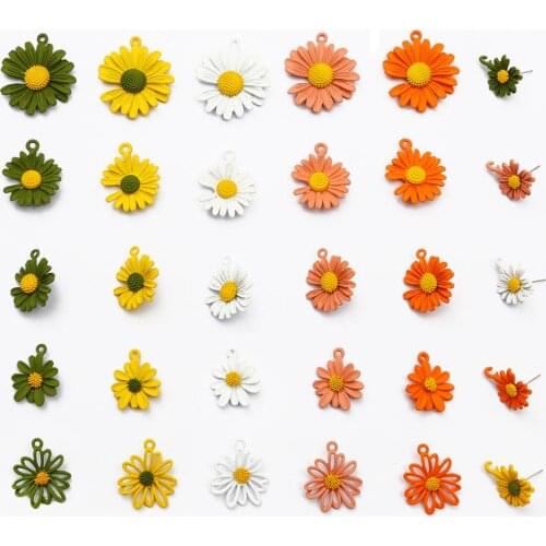 2pcs/Lot Connector Charms Flower DIY Jewelry Findings For Jewelry Making Accessories Multicolor Connector for Stud Earrings