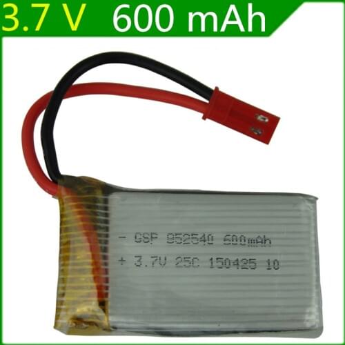 3.7V 600mAH Di Feida F161 remote control aircraft batteries 3.7V600mAH Feiyu lithium battery JST plug 852540 Lipo battery