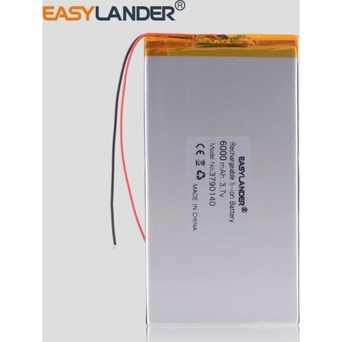Large capacity 3.7 V tablet battery 6000 mah each brand tablet universal rechargeable lithium batteries 3790140
