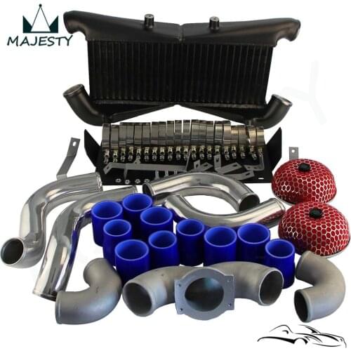 Aluminum Intercooler Kit for 300ZX Twin Turbo Fairlady Z32 VG30DETTBlack/Blue/Red
