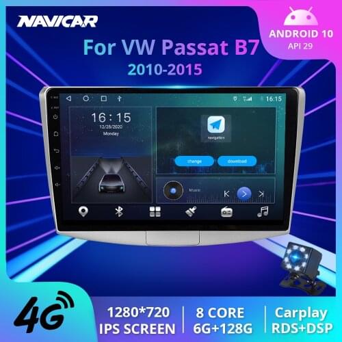 IPS 2Din Android 9.0 Car Radio Multimedia Player For VW Volkswagen Passat B7 B6/Magotan 2010-2015 Autoradio Radio DVD Player