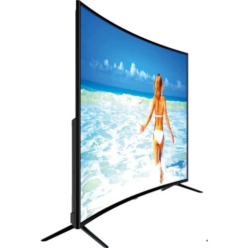 Large size Curved lcd monito 4K LED wifi TV 65'' inch curved led Television TV
