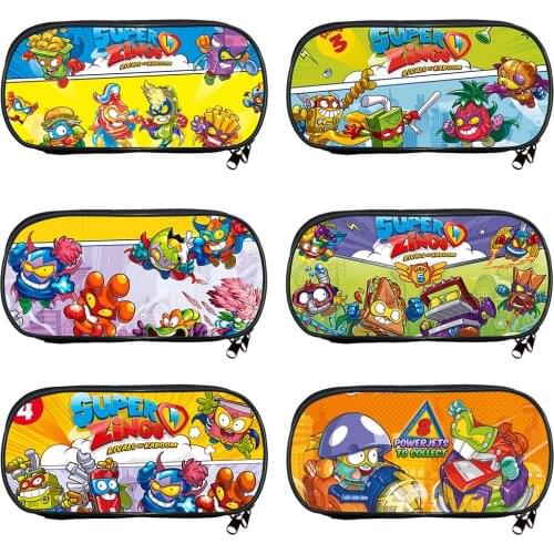 Children Super Things Pen Bag Cartoon Superzings Pencil Case Students School Stationery Bag Kids Pencil Bag School Case Gifts