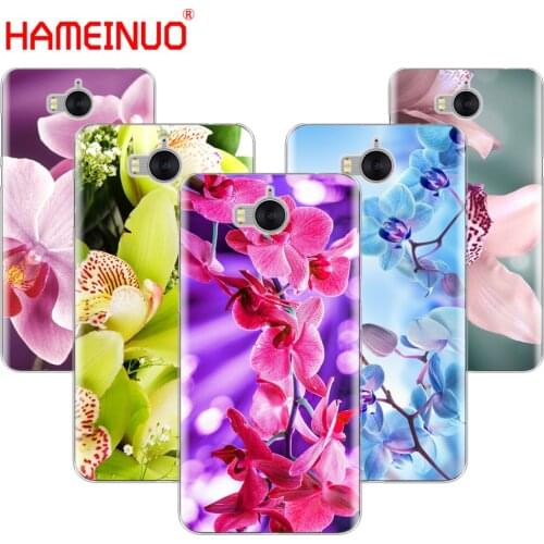 HAMEINUO free orchids flower cell phone Cover Case for huawei honor 3C 4A 4X 4C 5X 6 7 8 Y3 Y5 Y6 2 II Y560 Y7 2017