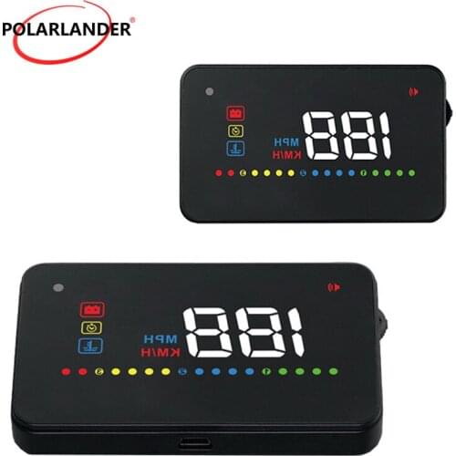 HUD display OBD2 A200 Auto 3.5 inch Projector Windshield Smart Voltage Speedometers km/h MPH alarm Car Head Up Display