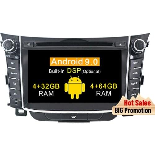 IPS Screen Android 9.0 Car Radio GPS stereo For Hyundai I30 Elantra GT 2012 2013 2014 2015 2016 Car DVD Player Head unit 8 Core