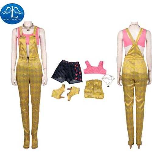 Suicide Cosplay Costumes Harley Squad Quinn Monster T Shirt Coat Jacket Pants Bracelet Belt Necklace Gloves Accessories Full Set