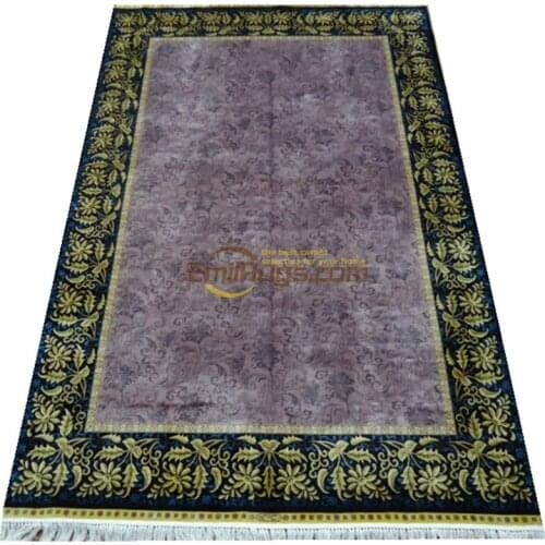 100% silk carpet 100% hand-made 4x6ft chinese traditional ways