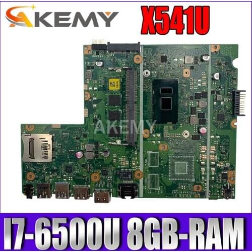 Laptop motherboard For Asus X541U X541UVK X541UAK X541UA X541UV X541UJ mainboard Test OK w/ I7-6500U CPU 8GB-RAM