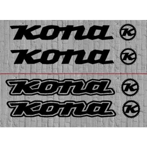 For 2Pcs Kona Bike Decals Sticker Kit Set MTB DH Downhill Fox Car Styling