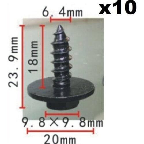 NEW For BMW E46 E60 E90 etc Hex Head Metal Screw Set Of 10 GENUINE 07147129160