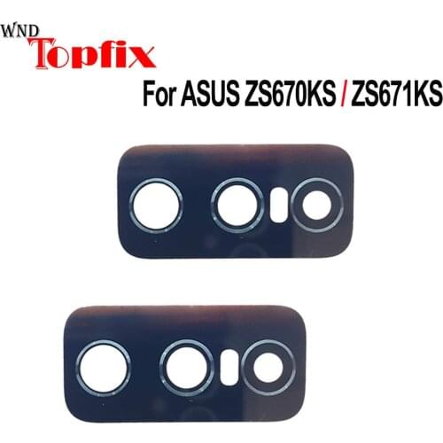 Original Rear Back Camera Lens Glass For Asus Zenfone 7 Pro ZS671KS Camera Lens For Asus ZS671KS Camera Lens Glass