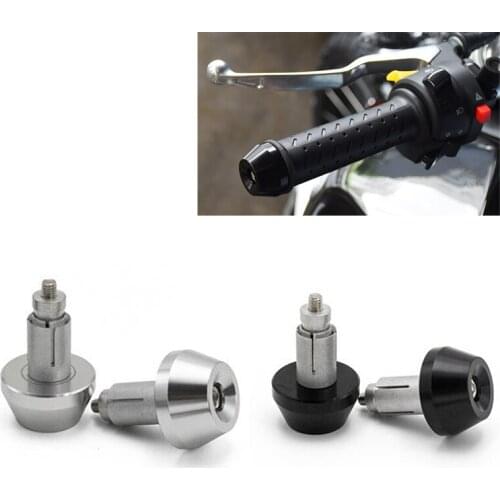 A Pair Motorcycle Handlebar End Plugs Cap Anti Vibration Silder Plug for Harley Softail Sportster Motorbike Handle Bar End Cap