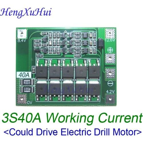 12.6V 3S60A BMS 18650 Li-ion Battery Charger Protection Board With Equalizing Charging BMS Drive Drill Motor 10pcs/lot