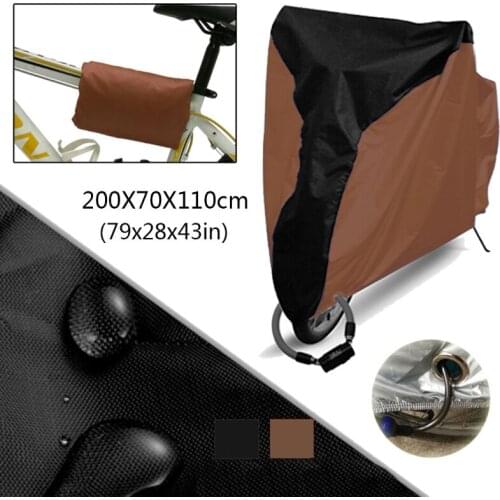 Premium Bike Cover 190T Outdoor Waterproof Bicycle Covers Rain Sun UV Dust Wind Proof with Lock Hole for Mountain Road Bike