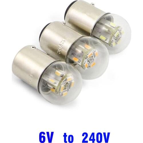 G18 R5w Led Lights 6V 12v 24V 48V bulbs Equipment Indicator SMD 3014 12 LEDs Signal Lamp Rear Bulb Lamp