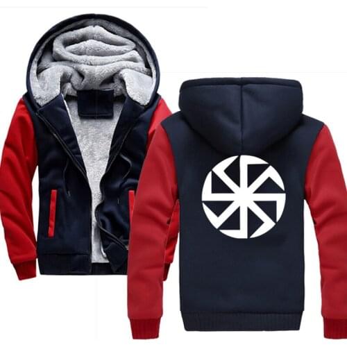 Plus Size Mens Hoodies Print Slavic Kolovrat Amulet Pagan Sun Talisman Anime Fashion Streetwear Fitness Mens Sportswear Hoodie