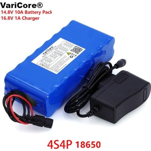 VariCore 14.8V 10Ah 18650 li-iom battery pack night fishing lamp heater miners lamp amplifier battery with BMS+16.8V Charger