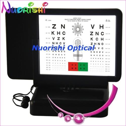 W3004 Double-side Reading Letters Led Vision Test Chart 40cm Testing Illuminated Near Visual Acuity Chart Vision Chart
