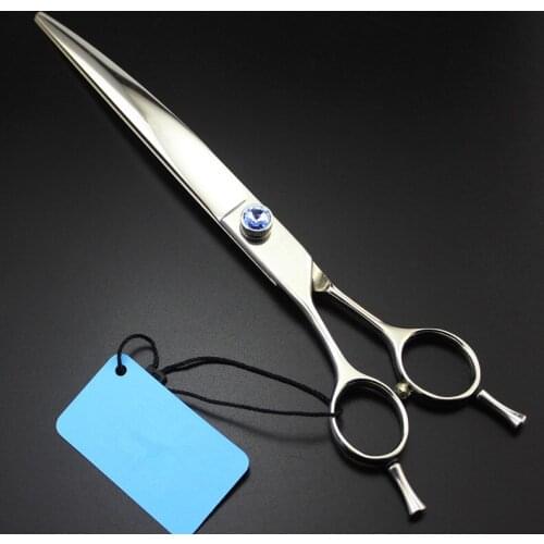 Left handed japan 440c Two-tailed 8 inch pet dog grooming hair scissors cutting dog grooming shears barber hairdressing scissors