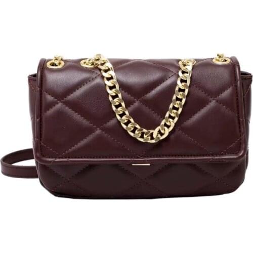 Hot Sale High Fashion Female Bag Thick Chain Shoulder Bag Messenger Bag Purses and Handbags for Women 2021