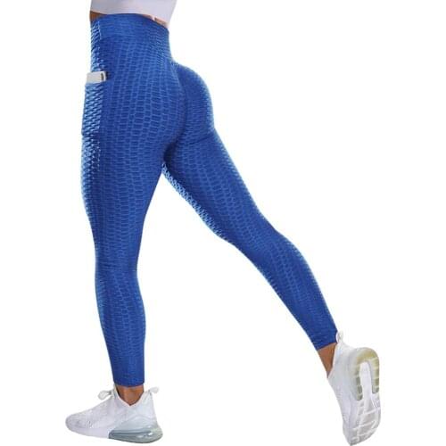 High Waist Leggings With Pocket Women Sport Fitness Legging No See Through Thick Legins Butt Lift Seamless Workout Gym Pants