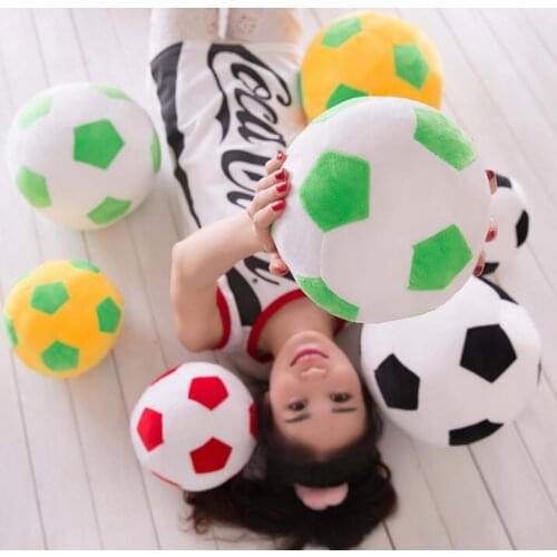 1pc 23cm 33cm cartoon simulation round football plush toy doll pillow creative stuffed toy girl boy funny gift