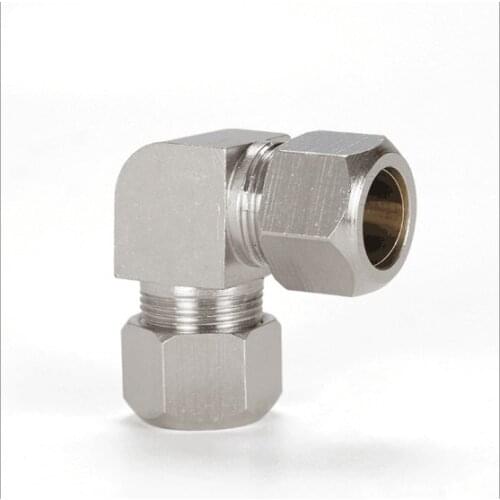 10pcs High quality copper Elbow Ferrule Tube Fitting Connector Pipe Right Angle Terminal copper Tube Fitting Connector