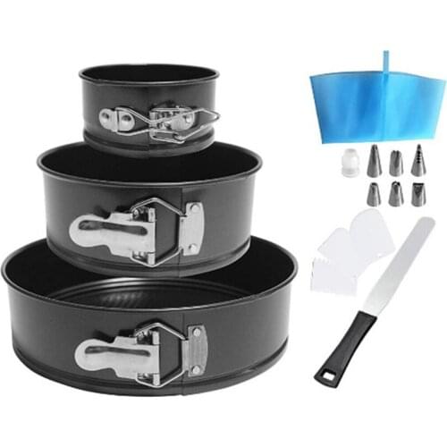 15 Pcs 3 Layer Cake DIY Tools Kit Ovenware Silk Flower Tool Spatula Baking Accessories Cake Decorating Tools