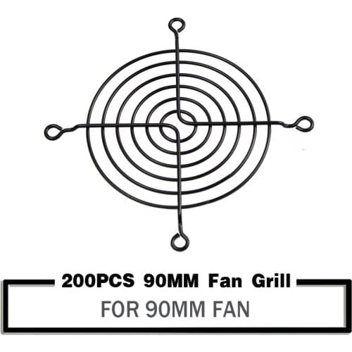 200PCS YOUNUON 90x90mm 92x92mm Fan Grills Metal Mesh for Computer PC Laptop Cooling Fans Finger Fan Protector 9cm 90mm 92mm