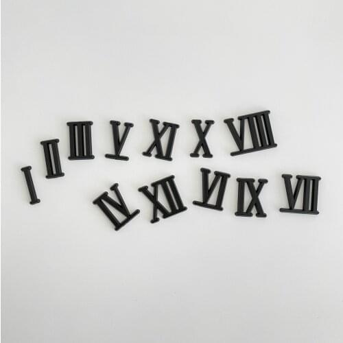 HOT 5Sets 3CM BLACK Color Roman Figure for Quartz Clock Digit Accessories DIY Clock