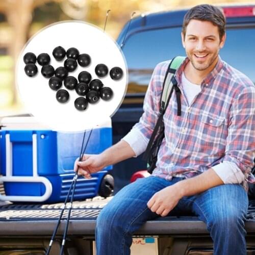 50pcs 8mm Anti-Tangle Beans Blocking Beads Silicone Soft Beads Anti-collision Beans Fishing Set Space Beans Line Set