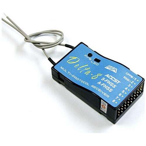 FrSky 2.4G ACCST/S-FHSS/A-FHSS 8 channels receivers DELTA-8 for t6j t8j t10j 14sg rc helicopter quadcopter rc airplane necessary