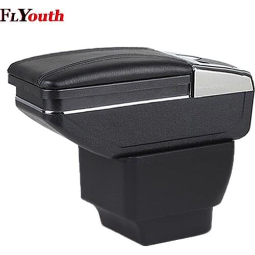 Car Armrest Box Central Store Content Box Armrest Storage Cup Holder Car-Styling For Mazda 2 Demio Mazda2 2008-2013 Hatchback
