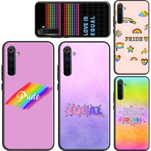 Gay Lesbian LGBT Rainbow Pride Case For OnePlus 8T 9R Nord 7 8 9 Pro Coque For Realme 8 Pro Q3 6 7 C3 C11 C21 C15 GT Neo