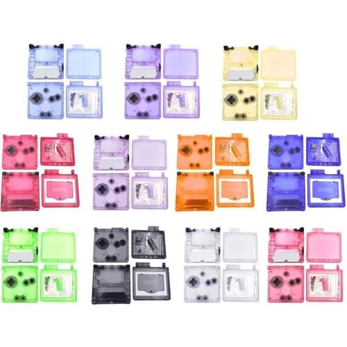 Transparent Clear White Green Purple Black Red GITD Luminous For GameBoy Advance SP Shell for GBA SP Console Housing Case Cover