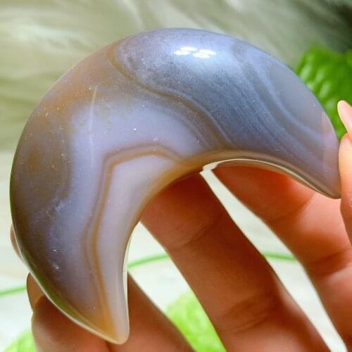 Druzy agate moon 2374