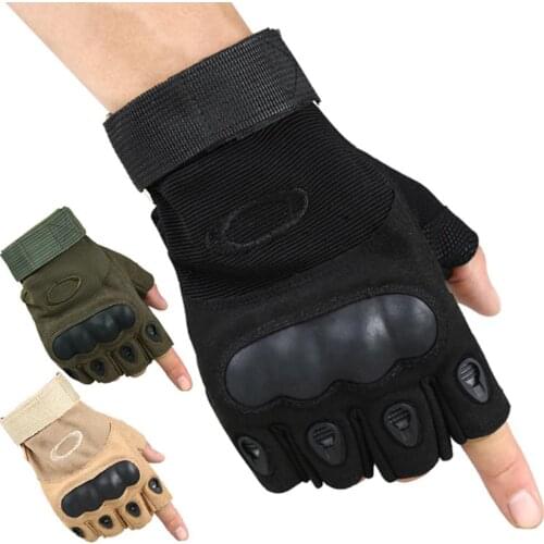 HiMISS Antiskid Tactical Half Finger Gloves Combat Sports Training Fitness Fingerless Gloves