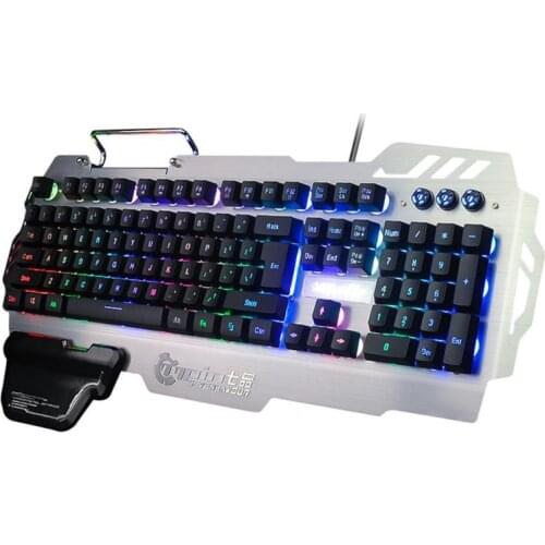 PK-900 Gaming Keyboard RGB Multicolor Backlight Gamer Computer Keyboard Anti-Ghosting Ergonomics for PC Laptop Desktop