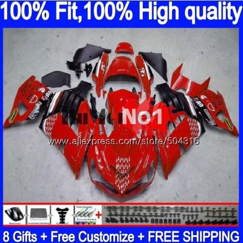 Injection For KAWASAKI ZX-14R ZX14R 12 13 14 15 16 17 Red black 87MC.7 ZZR1400 ZX 14R 2012 2013 2014 2015 2016 2017 Fairing